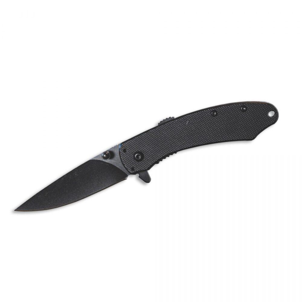 ABKT Elite Ember Folding Knife 2-3/4" Drop Point Blade Black - ABKT