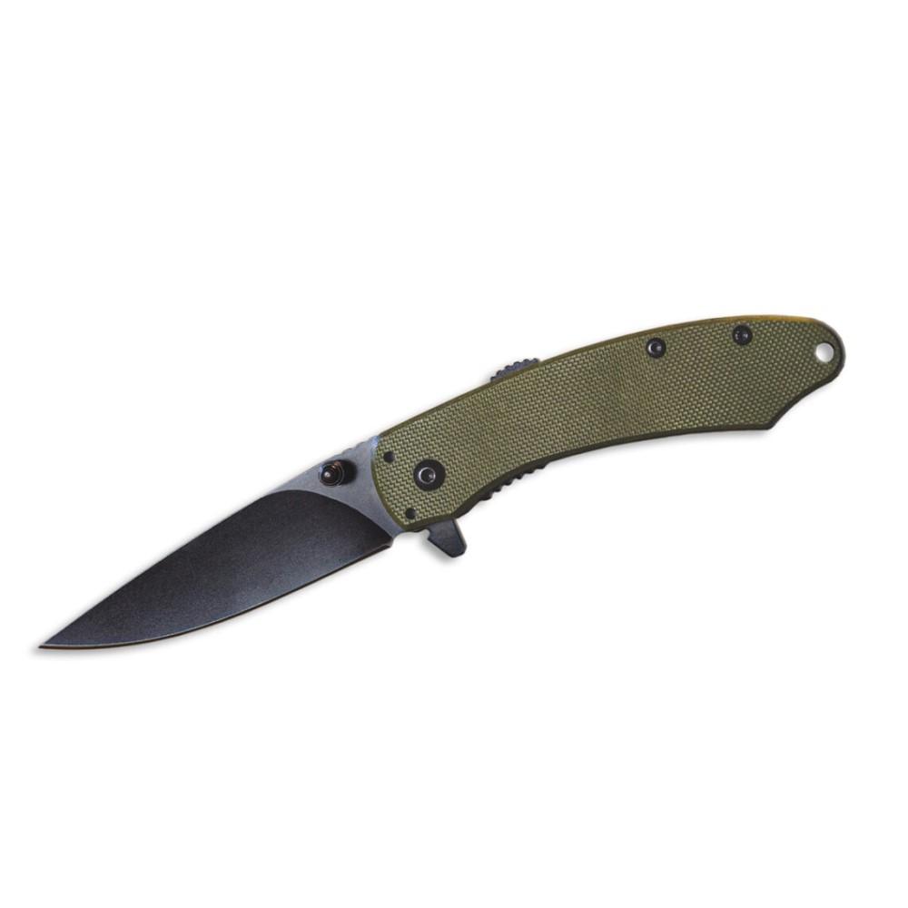 ABKT Elite Ember Folding Knife 2-3/4" Drop Point Blade Green - ABKT