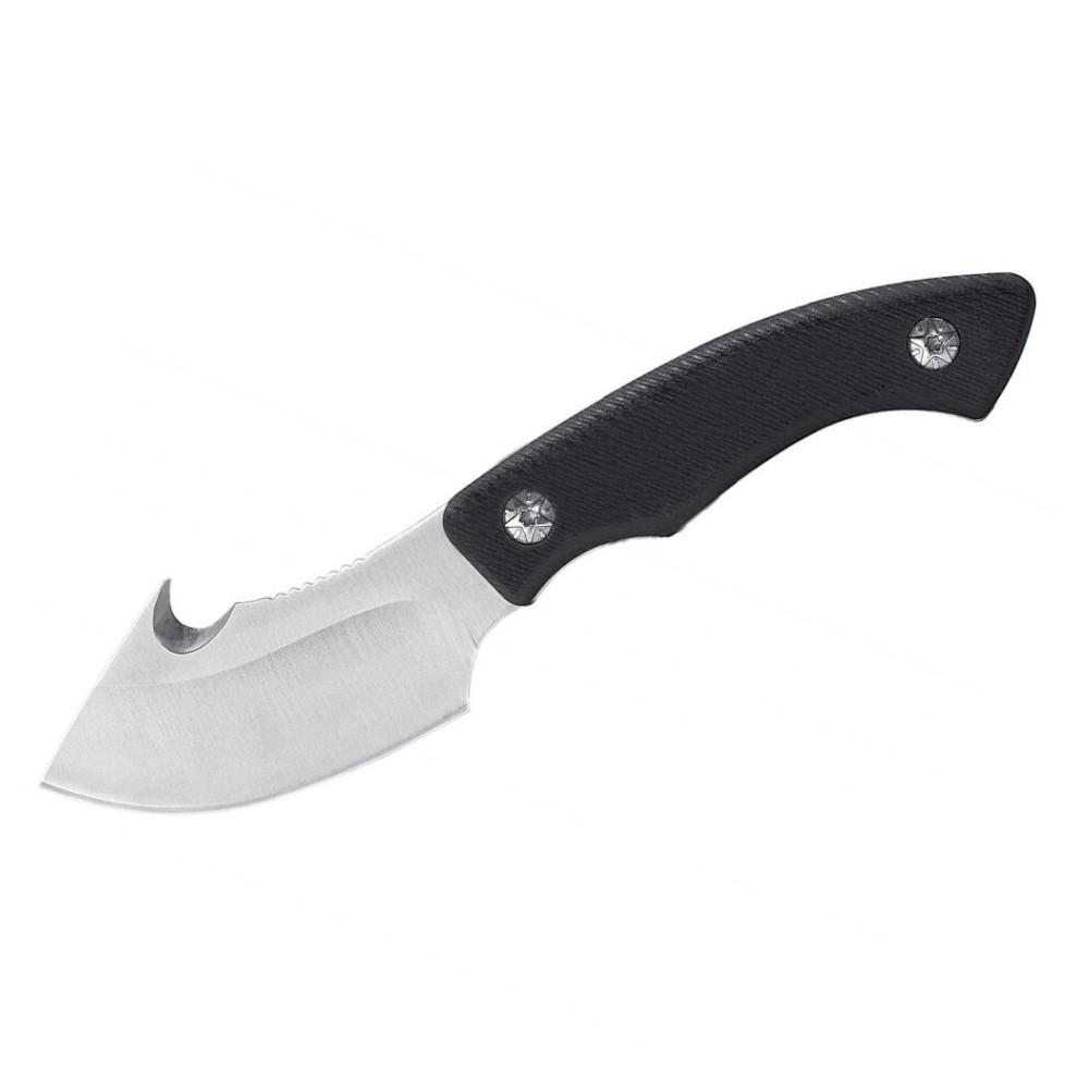 ABKT Elite Grunt Fixed Knife 3" Guthook Blade Black - ABKT