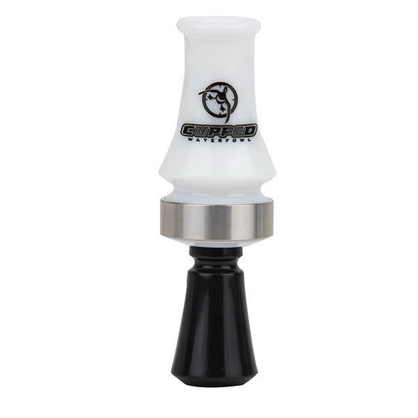 Cupped Comeback Quack Double Reed Duck Mouth Call White - Cupped