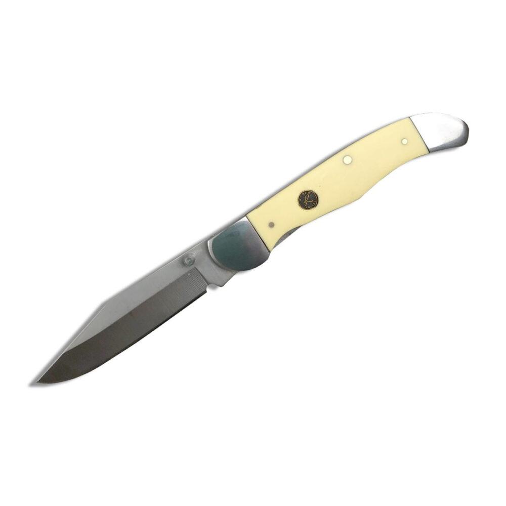 ABKT Roper LL Pecos Delrin Folding Knife 3" Clip Point Blade Yellow - ABKT