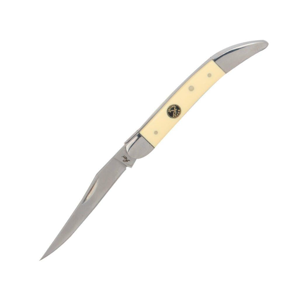 ABKT Roper Pecos Large Toothpick Knife 3-1/4" Clip Point Blade Yellow - ABKT