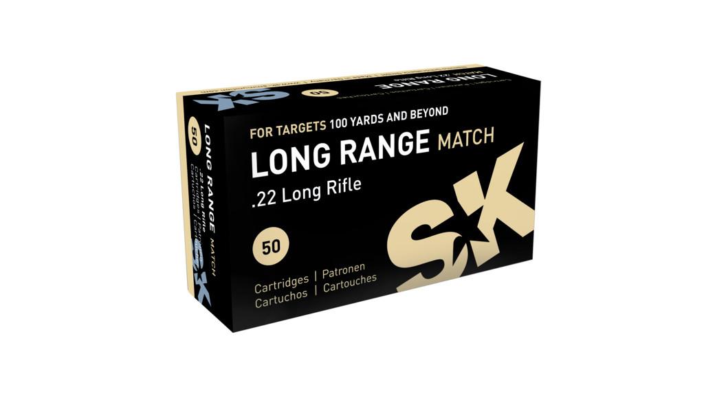 SK Long Range Match Rimfire Ammunition .22 LR 40 gr LRN 1106 fps 50/ct - SK