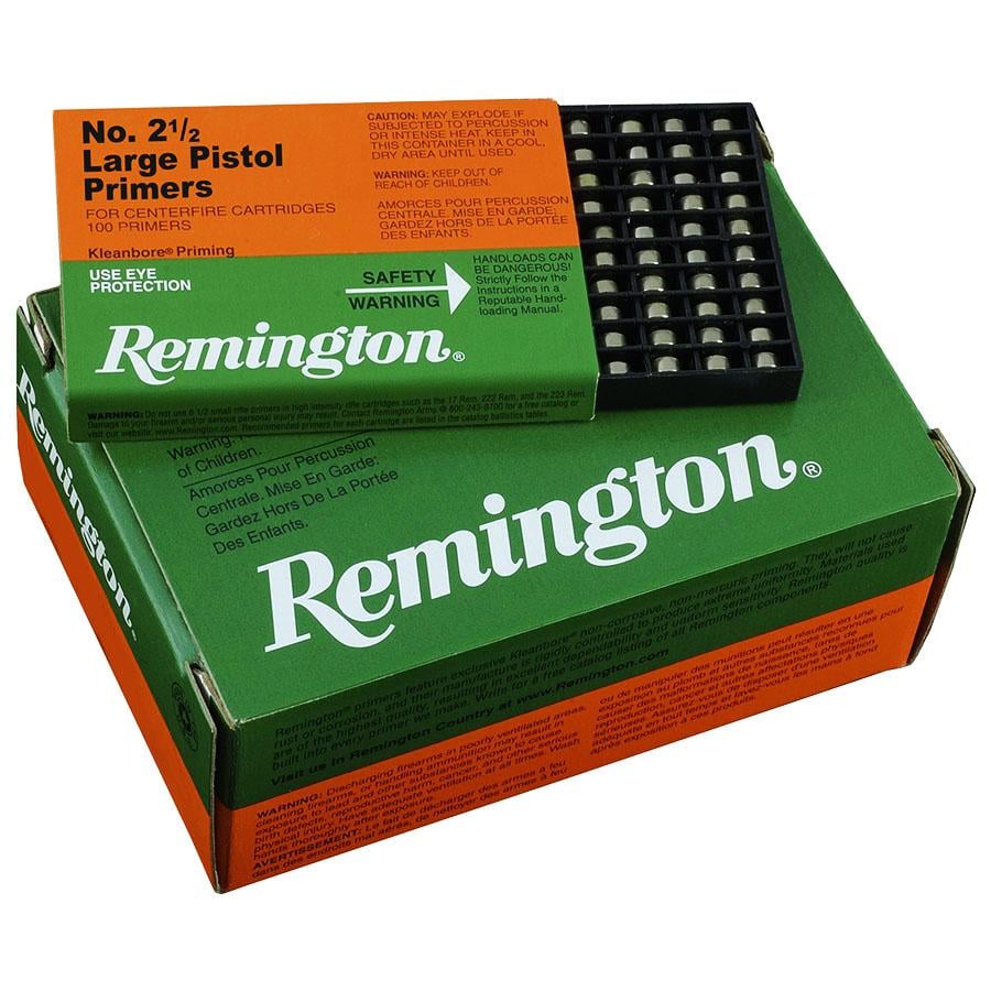 Remington Centerfire Primers- 2-1/2 Large Pistol 1000/ct - Remington