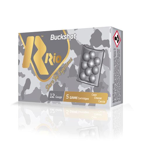 Rio Royal Buck Shotshell 12 ga 2-3/4" 12 pellets 1345 fps #1 5/ct - Rio