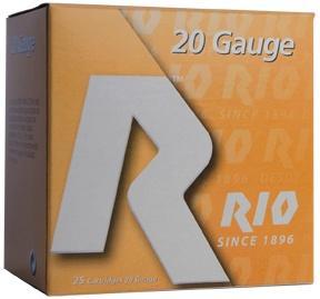 Rio Field 20 ga 2 3/4" 2 3/4 dr 1 oz #6 1250 fps - 25/box - Rio