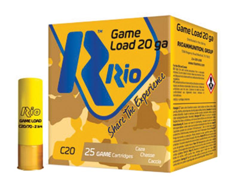 Rio Field Low Recoil Shotshells 20 ga 2-3/4" 1oz  #7.5 1180 fps 25/ct - Rio