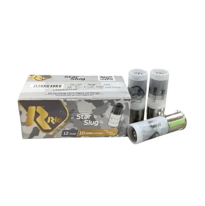 Rio Star Shotshell 12 ga 2-3/4" 1-1/8 oz 1410 fps Slug 10/ct - Rio