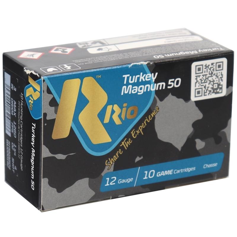 RIO Royal Turkey Magnum 50 Shotshell Ammunition 12ga 3" 1-3/4oz 1260 fps #4 10/ct - Rio Ammo