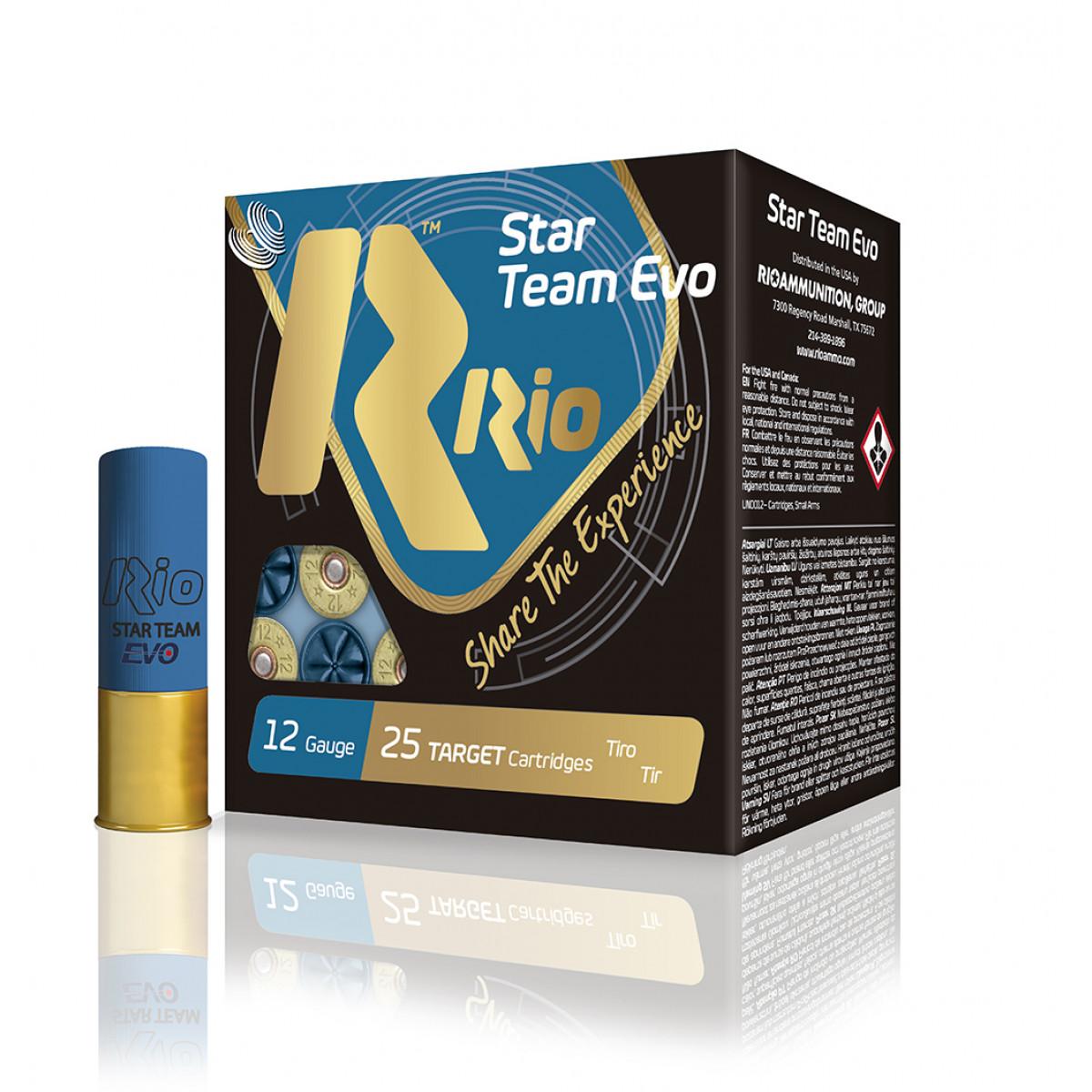 Rio Star Team Evo 28 Low Recoil Shotshells 12 ga  2-3/4" 1 oz 1135 fps #7.5 25/ct - Rio