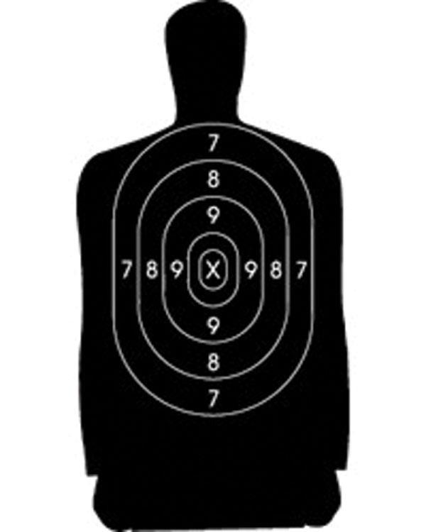 Speedwell Official NRA Police Qualification Silhouette Police Silhouette 50 yd. - Speedwell