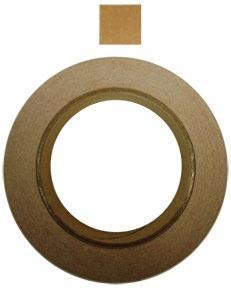 Speedwell 1" Square Paster Pressure Sensitive Brown 1000/Roll - Speedwell