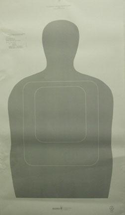 Speedwell US Customs Target - Police Silhouette NRA Instructor Course - 25 yd., 100/Pack - Speedwell