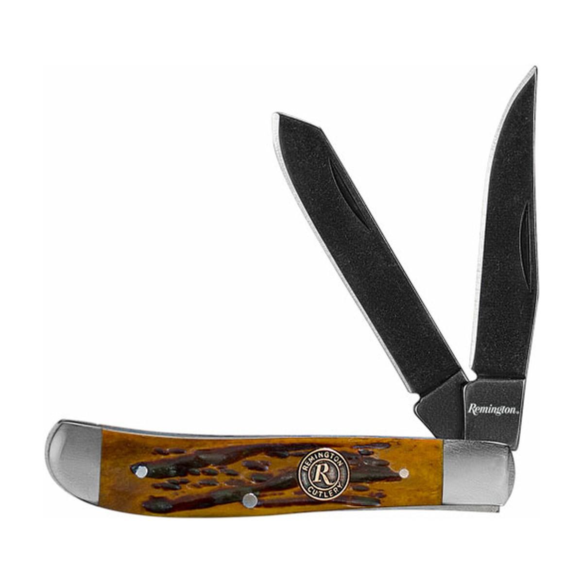 Remington Back Woods Trapper Folder Knife 3 1/2" Blade Brown - Remington