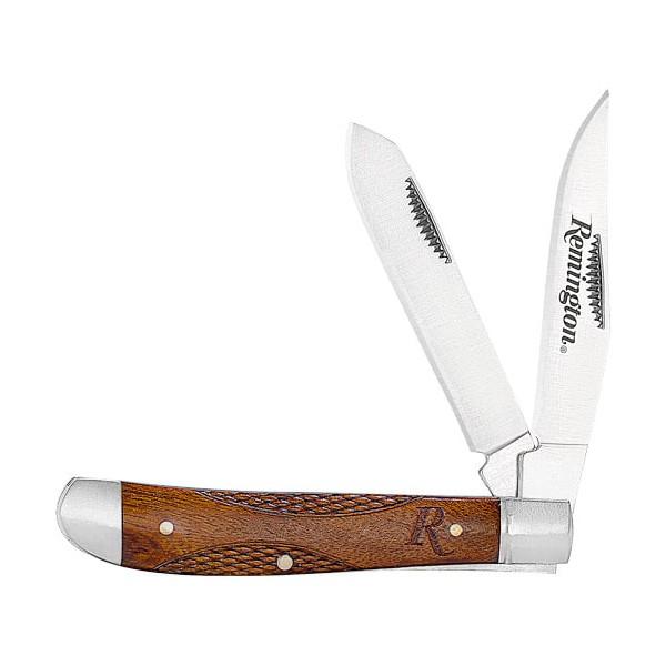 Remington Woodland Trapper Folding Knife 3.5" Blade Wood - Remington