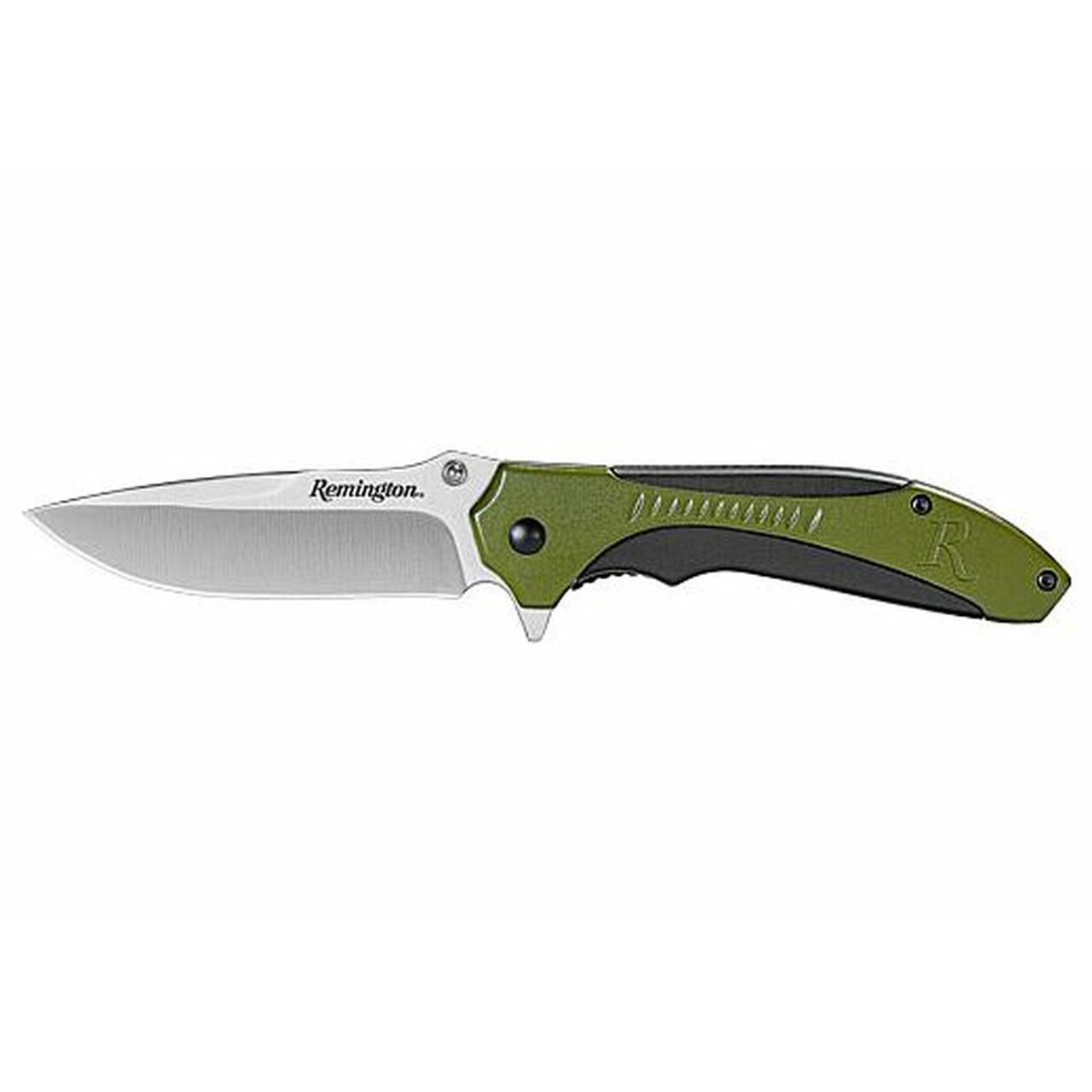 Remington Sportsman Folder Knife 4 1/2" Blade OD Green and Black - Remington