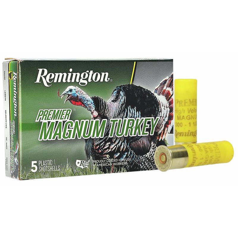 Remington Premier Magnum Turkey High Velocity Turkey Loads 20 ga 3" 1-1/8 oz #5 1300 fps 5/ct - Remington