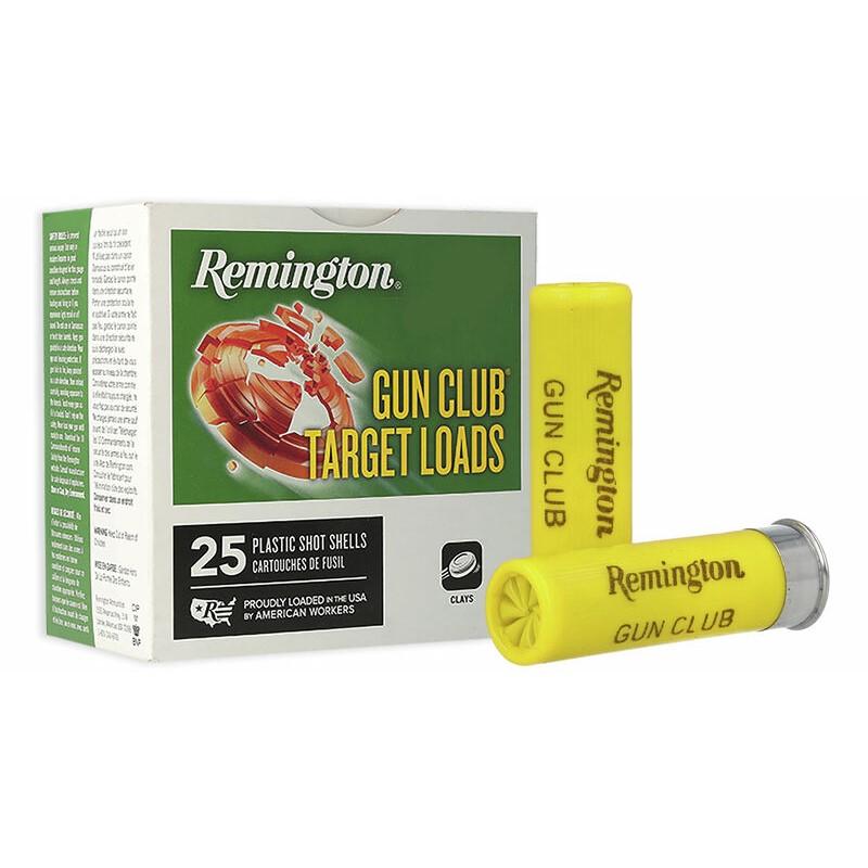 Remington Gun Club Target Load 20 ga 2 3/4" 2 1/2 dr 7/8 oz #8 1200 fps 25/ct - Remington