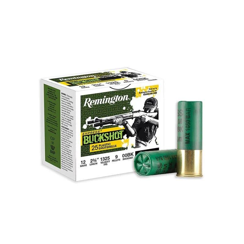 Remington Buckshot 12 ga 2-3/4" 9 plts #00 1325 fps 25/ct - Remington