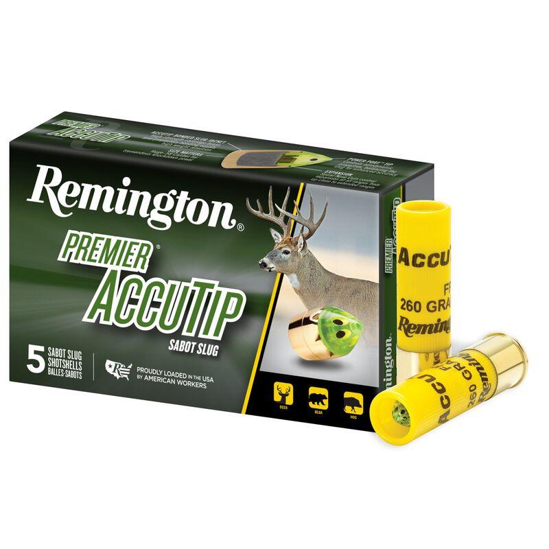 Remington Premier AccuTip Bonded Sabot Slug 20 ga 2 3/4"  260 gr Slug 1850 fps 5/ct - Remington