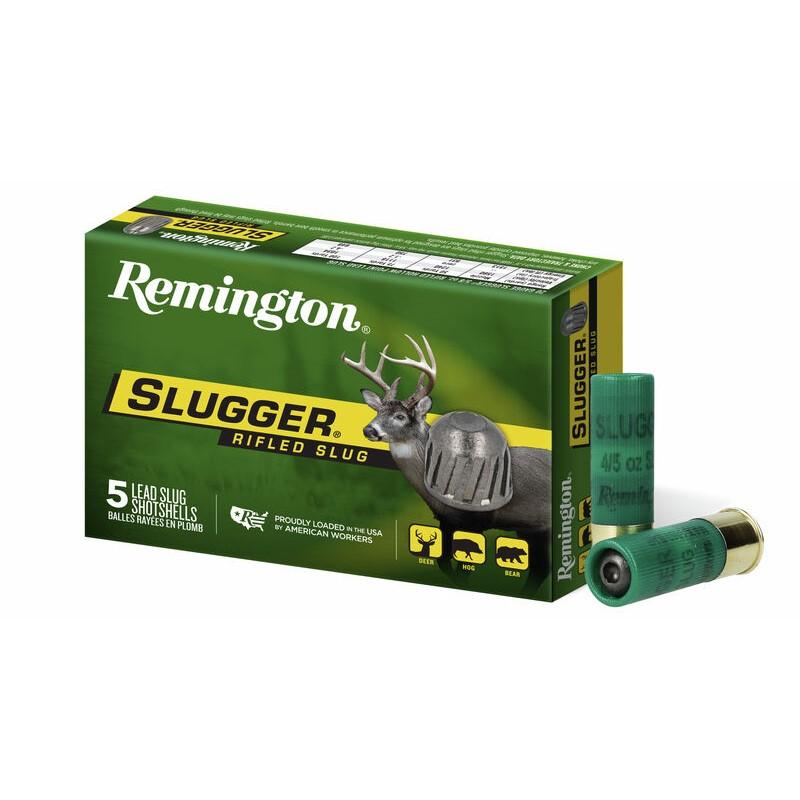 Remington Slugger Rifled Slug 16 ga 2 3/4" 3 dr 4/5 oz Slug 1600 fps 5/ct - Remington