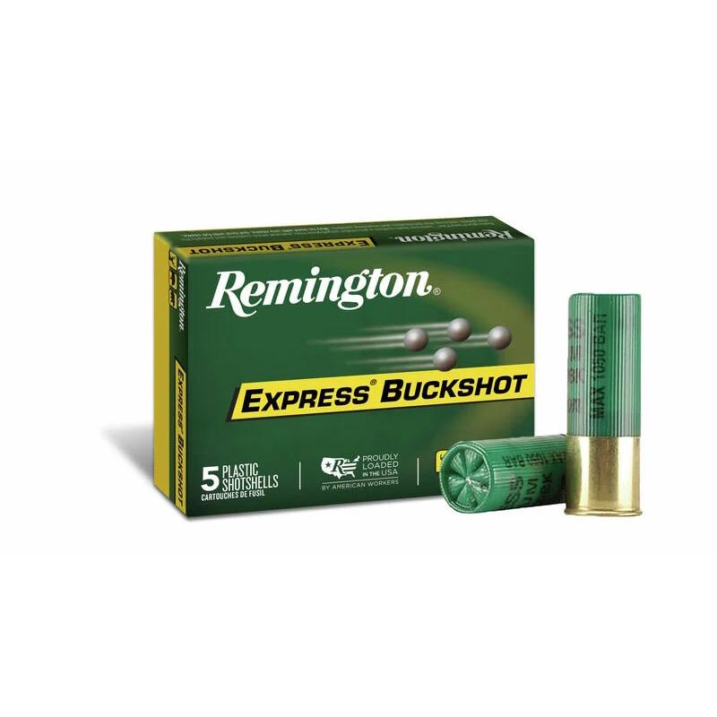 Remington Express Buckshot Shotgun Ammo 12 ga 2-3/4" 9 plts #00 1325 fps 5/ct - Remington