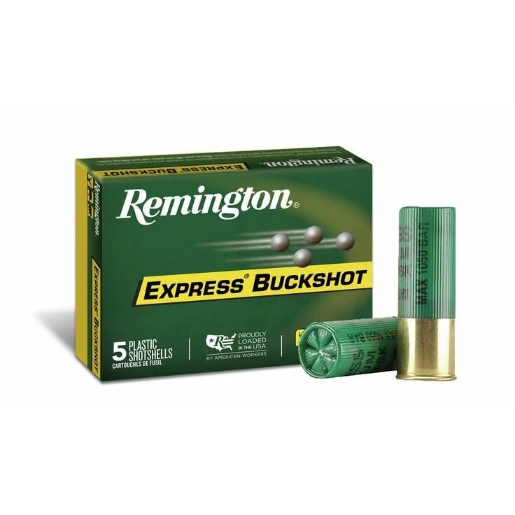 Remington Express Buckshot Shotgun Ammo 12 ga 2 3/4" 3 3/4 dr 27 plts #4B 1325 fps 5/ct - Remington