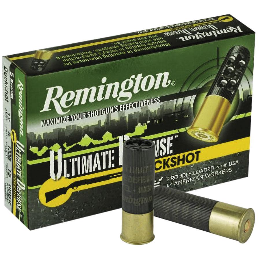 Remington Ultimate Defense Buckshot Shotshells 3" #4 Buck 1225 fps 5/ct - Remington