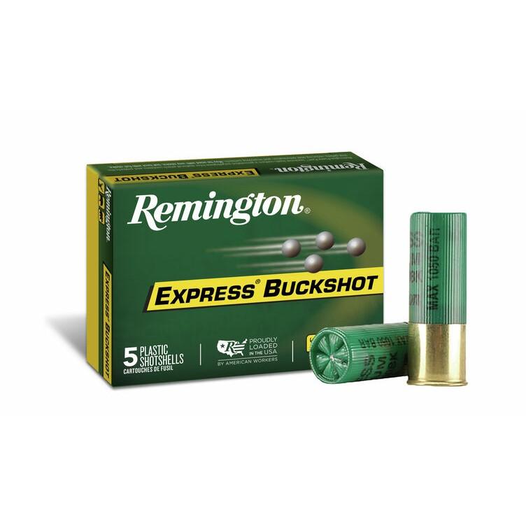 Remington Express Magnum Buckshot Shotgun Ammo 12 ga 3" 4 dr 41 plts #4B 1225 fps 5/ct - Remington