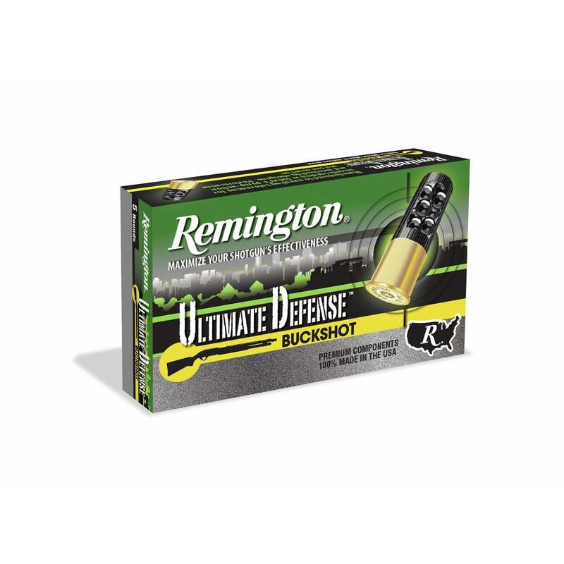 Remington Ultimate Defense Buckshot Load 20ga 2-3/4 17 pellets 1140 fps 5/ct - Remington