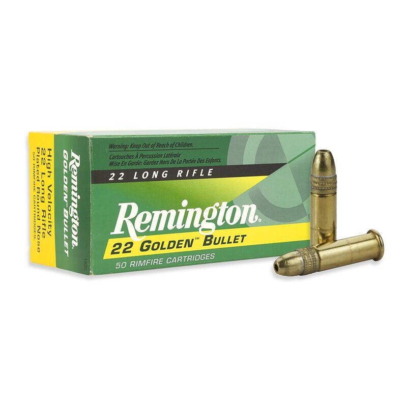 Remington Golden Bullet Rimfire Ammunition .22 LR 36 gr CPHP 1225 fps 50/ct - Remington