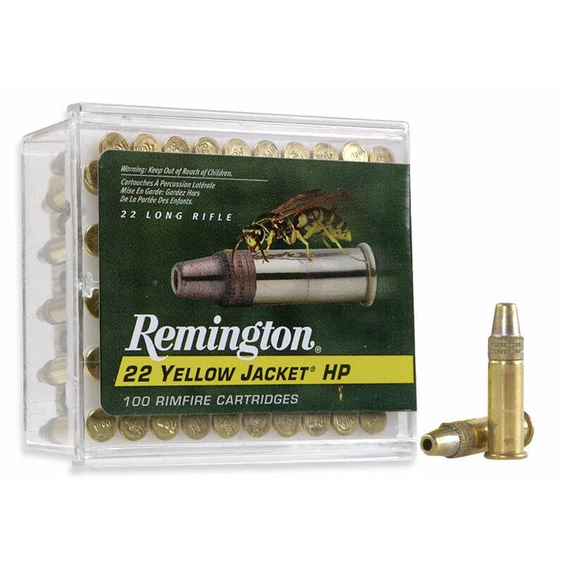 Remington .22 Yellow Jacket Rimfire Ammunition .22 LR 33 gr TCHP 1500 fps 100/ct - Remington