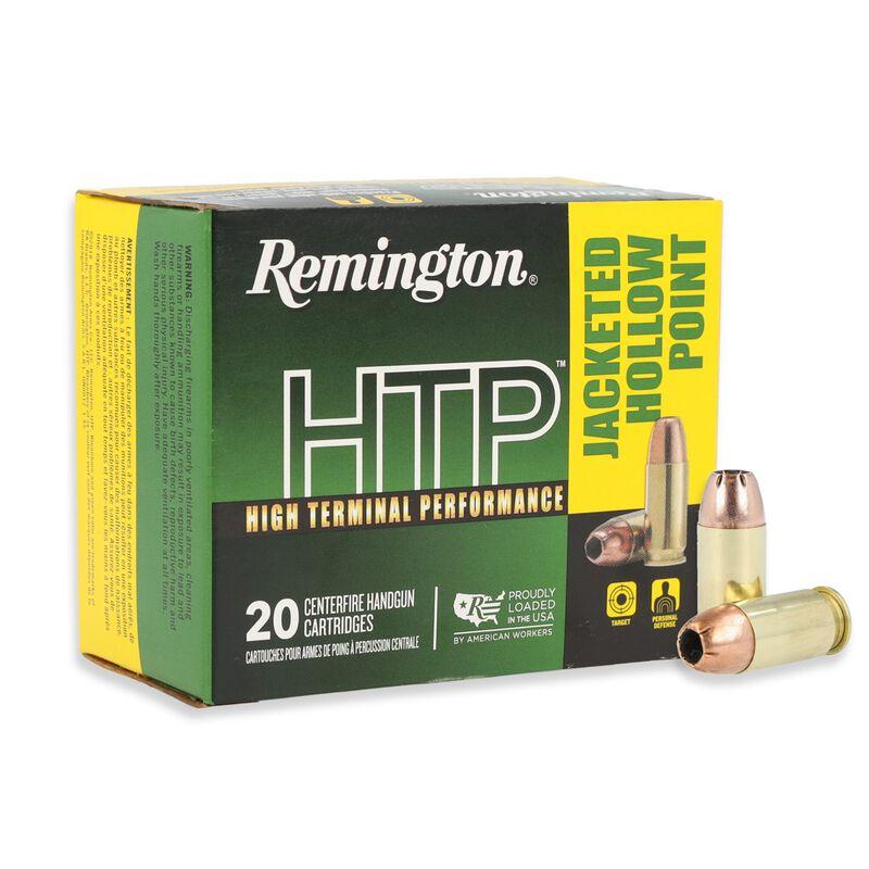 Remington HTP High Terminal Performance Handgun Ammo .45 Auto 185gr JHP 1000 fps 20/ct - Remington