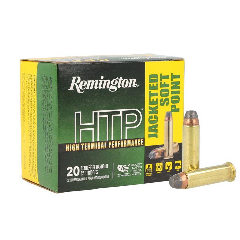 Remington HTP Handgun Ammunition .44 Rem Mag 240gr JSP 1180 fps 20/ct - Remington