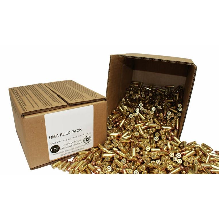 Remington UMC Handgun Ammunition 9mm Luger 115 gr MC 1145 fps 1000/ct (Bulk) - Remington