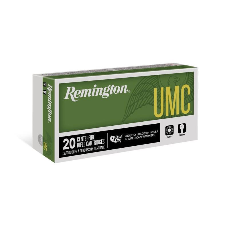 Remington MC Centerfire Rifle Ammunition 450 Bushmaster 260 gr FMJ 2040 fps 20/ct - Remington