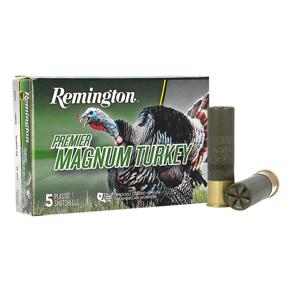 Remington Premier Magnum Turkey Loads 10 ga 3-1/2 in 2-1/4 oz #4 1210 fps 5/ct - Remington