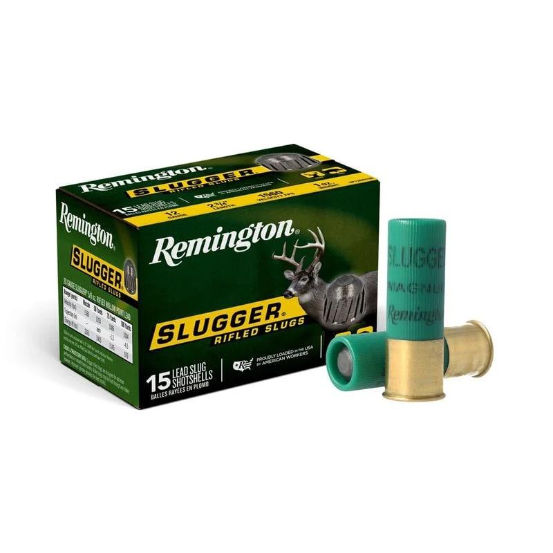 Remington Slugger Rifled Slug 12 ga 2-3/4 in 1 oz 1560 fps 15/ct - Remington