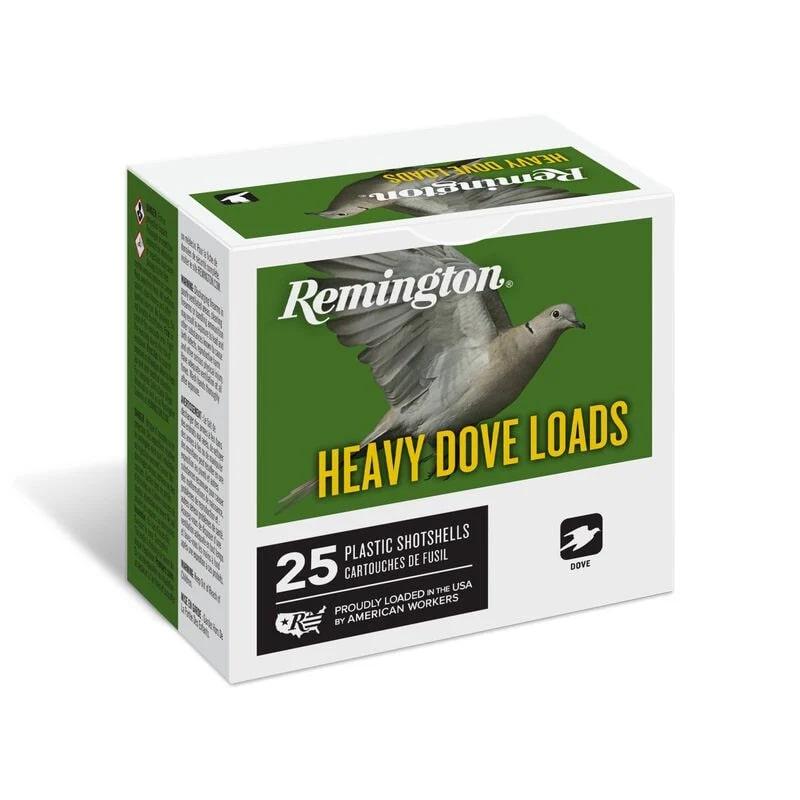 Remington Heavy Dove Load Shotshells 12ga 2-3/4 in 3-1/4 dr 1-1/8 oz #7.5 1255 fps 25/ct - Remington