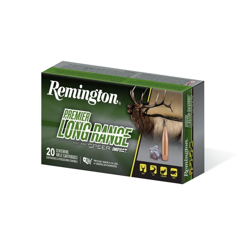 Remington Premier Long Range w/ Speer Impact Rifle Ammunition 6.5 PRC 140gr PT 2975 fps 20/ct - Remington