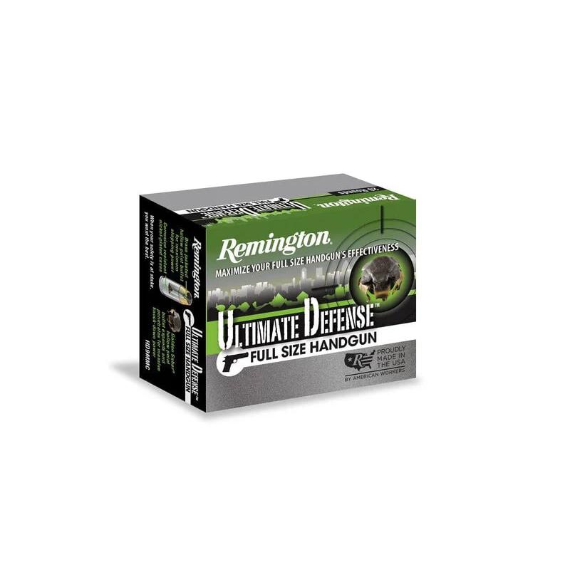 Remington Ultimate Defense Handgun Ammunition 9mm Luger 124 gr BJHP 1125 fps 20/ct - Remington