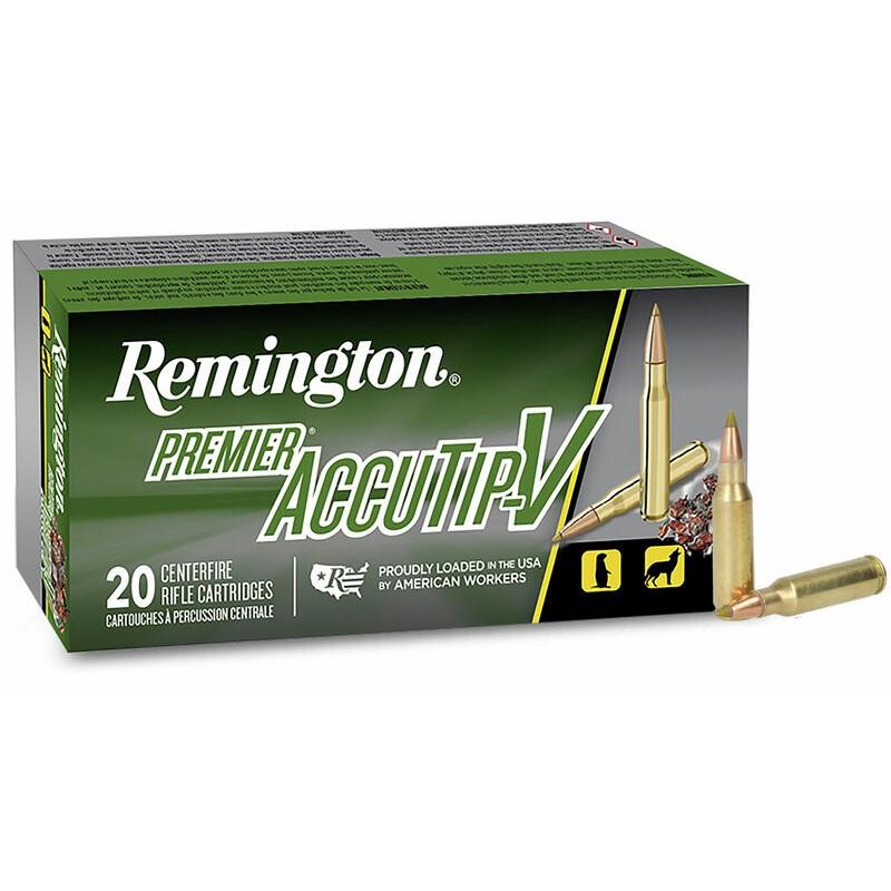 Remington Premier AccuTip Varmint Rifle Ammunition .221 Fireball 50 gr ATV 2995 fps 20/ct - Remington