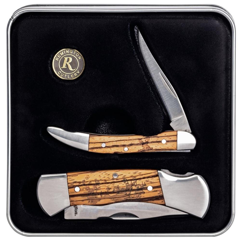 Remington Whitetail and Fox Tin Collector Gift Set Folding Knives 2/ct - Remington