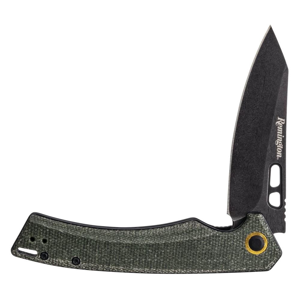 Remington EDC Liner Lock Folding Knife 4-1/2" Coping Blade Green - Remington