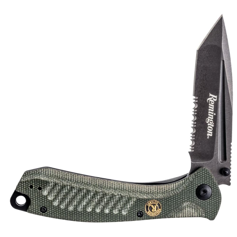 Remington EDC Liner Lock Folding Knife 5" Tanto Blade Green - Remington