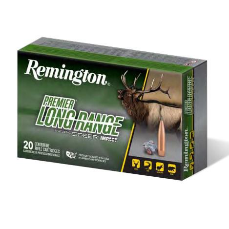 Remington Premier Long Range w/Speer Impact Rifle Ammunition 6.5 Creedmoor 140 gr PT 2715 fps 20/ct - Remington