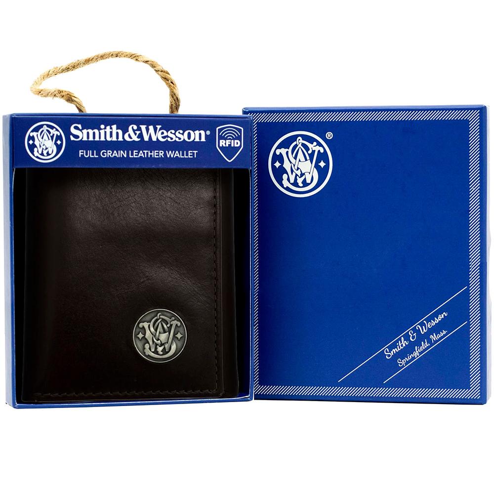Cameleon Smith & Wesson Tri-Fold Wallet Brown - Cameleon