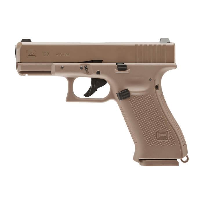 Umarex Glock 19x Gen5 Airgun Pistol - Coyote 18-Shot Tan .177 BB - Umarex