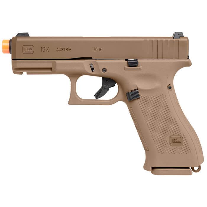 Umarex GLOCK™ 19X Gen5 Blowback Airgun Pistol - Coyote Airsoft 6mm BB - Umarex