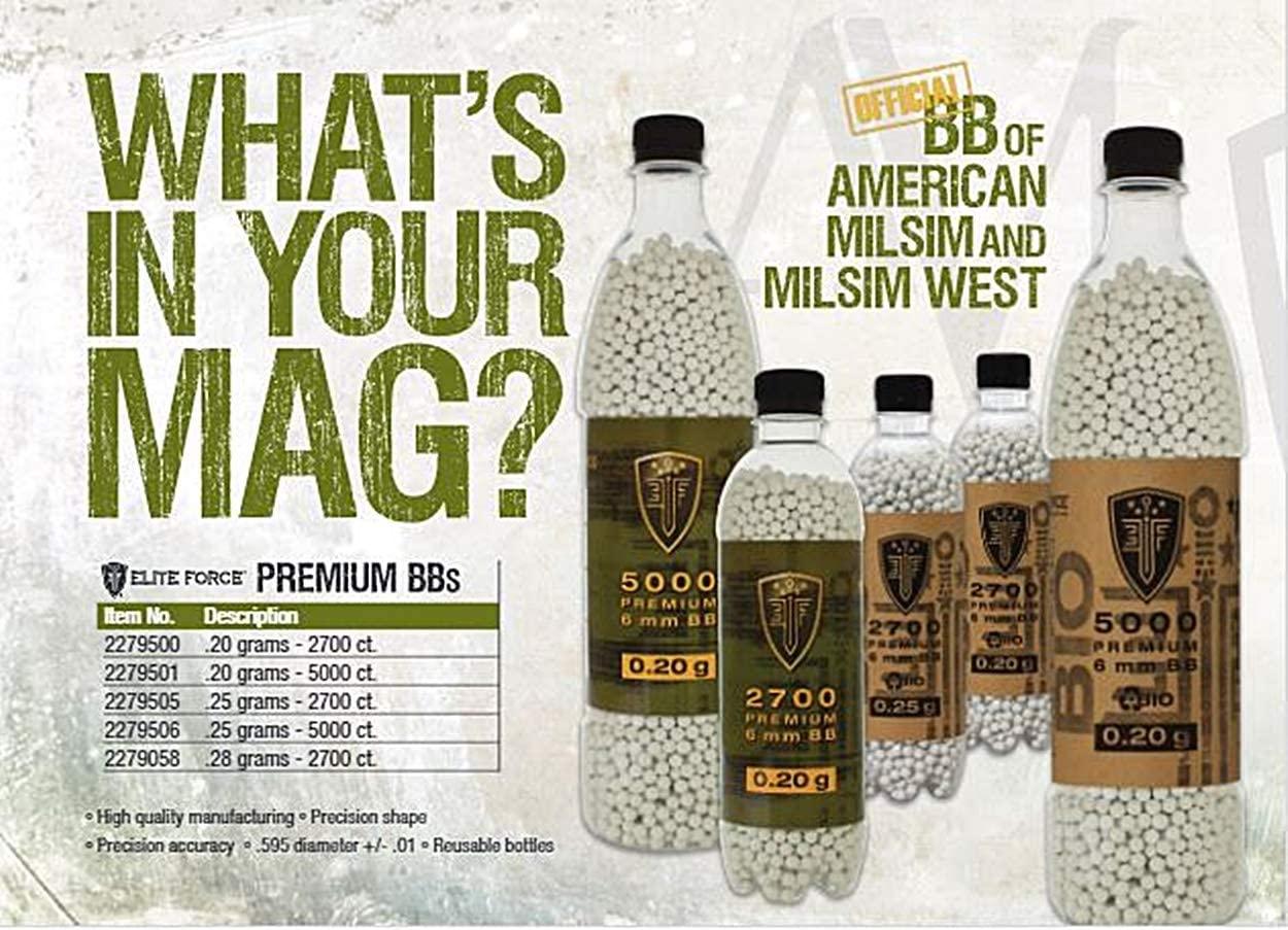 Elite Force Airsoft BIO BBs .28 gram 2700/ct